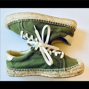 Soludos Green Espadrille Sneakers